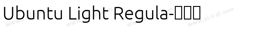 Ubuntu Light Regula字体转换